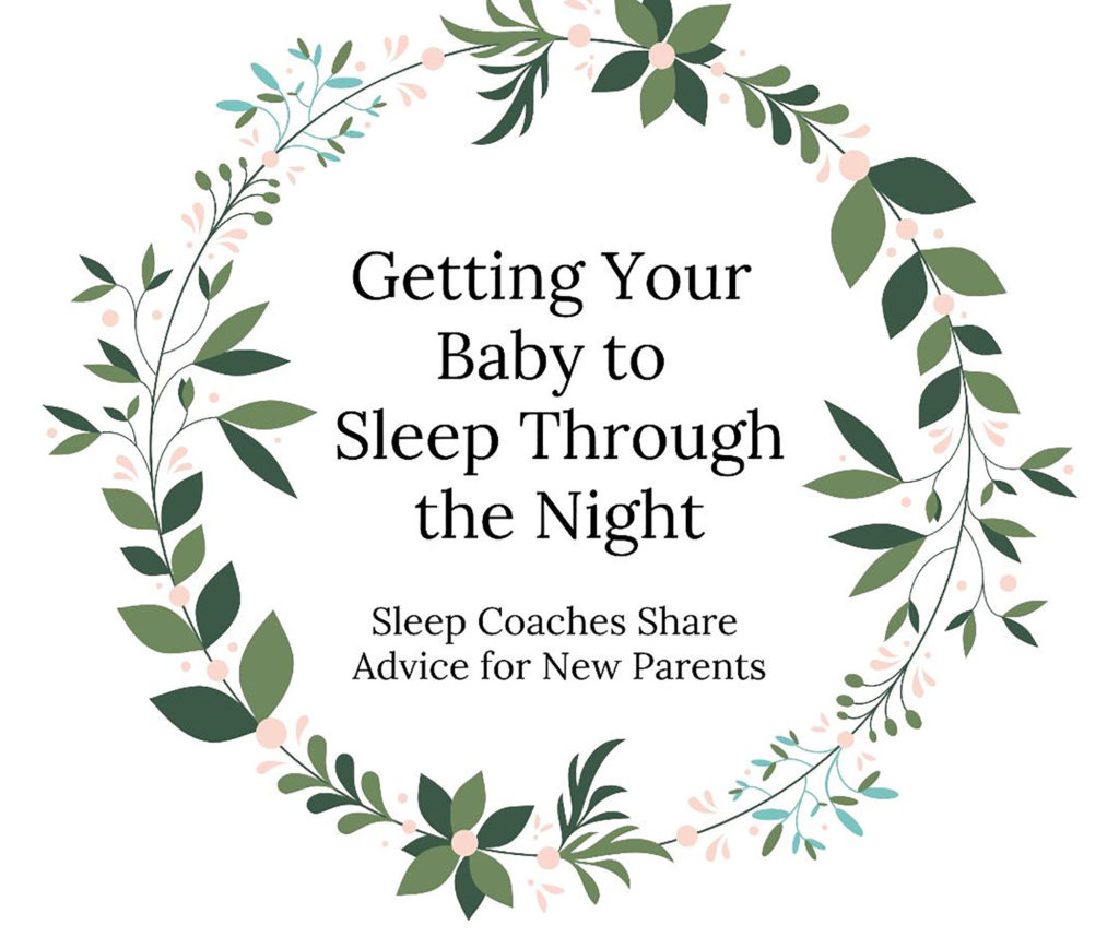 Getting your baby to sleep through the night with floral halo